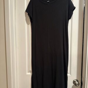 Old Navy Black Midi Dress